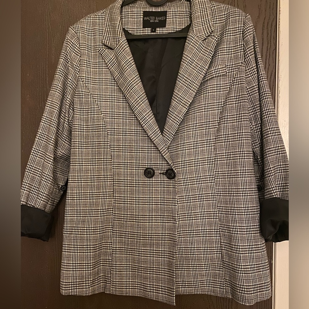Walter Baker Plaid NY Blazer Size Large